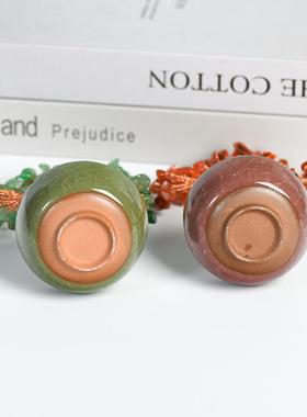 天然水晶树碎石摆件水晶树家居创意办公装饰工艺品彩色小碗造型底