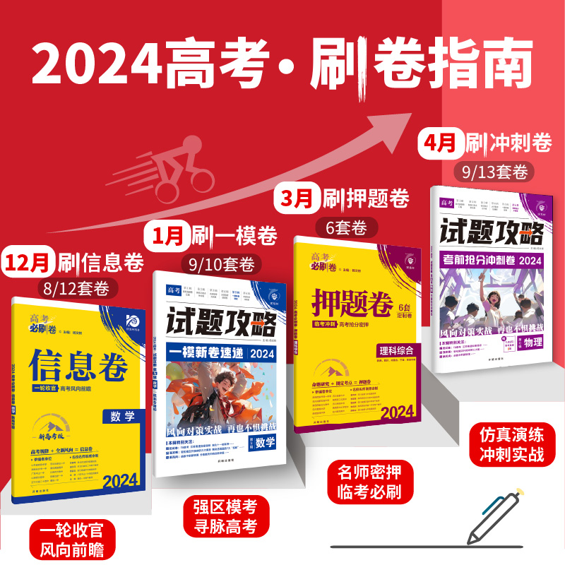 理想树2024版试题攻略考前抢分冲刺卷新高考数学19题语文数学英语物理化学生物历史地理政治高三高考临考卷汇编必刷题高考必刷卷 - 图3