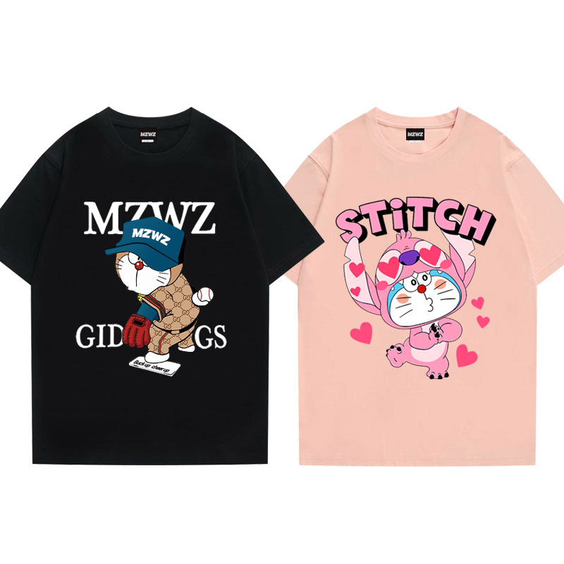 多啦a梦联名定制情侣叮当猫t恤 mzwzT恤