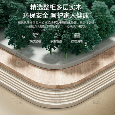 顺丰包邮丨ENF孕婴级浴室柜0甲醛