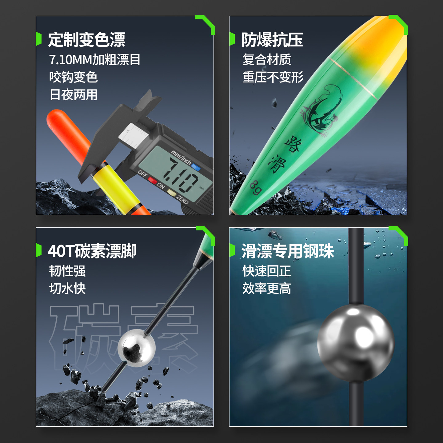 路滑免调漂线组全套远投成品自动找底路滑钓组套装专用咬钩变色漂,淘宝优惠券,粉丝福利购,淘宝优惠卷