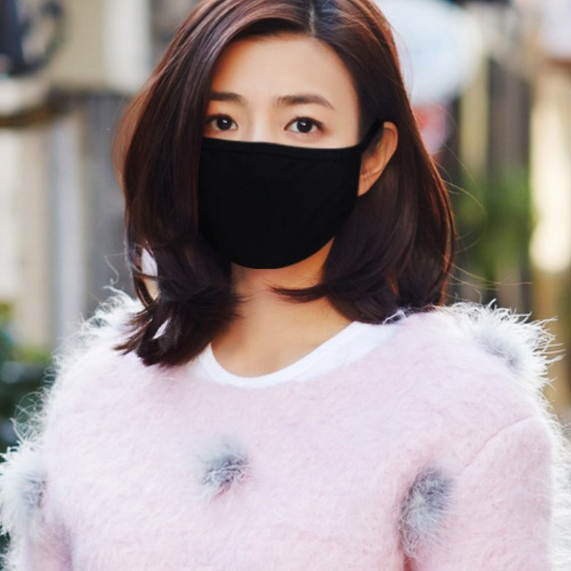 防晒口罩男女潮款高颜值黑色纯棉透气大码春夏季薄款防风骑行防尘-图2