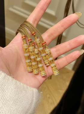 水贝黄金店同款金包银随身佛吊坠