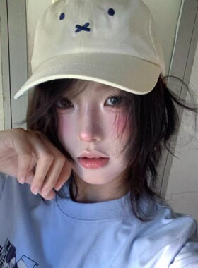 米菲兔棒球帽女春夏秋百搭显脸小