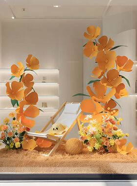 秋季仿真桂花造景商场网