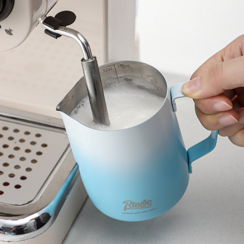 bincoo拉花缸圆嘴拉花杯专业咖啡打奶缸奶泡杯专用刻度牛奶量杯大,淘宝优惠券,粉丝福利购,淘宝优惠卷