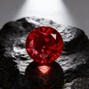 Precision cut ruby RUBY round loose stone pigeon blood ruby bare stone mineral powder fusion colored gemstone ring ring surface loose stone