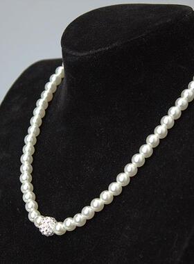 X600跨境热销新款珍珠项链吊坠配套珍珠耳钉套装轻奢送礼佳品