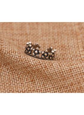 复古戒指仿925纯铜饰品珍珠麻绳韩版泰铜开口戒指铜饰工厂直销批