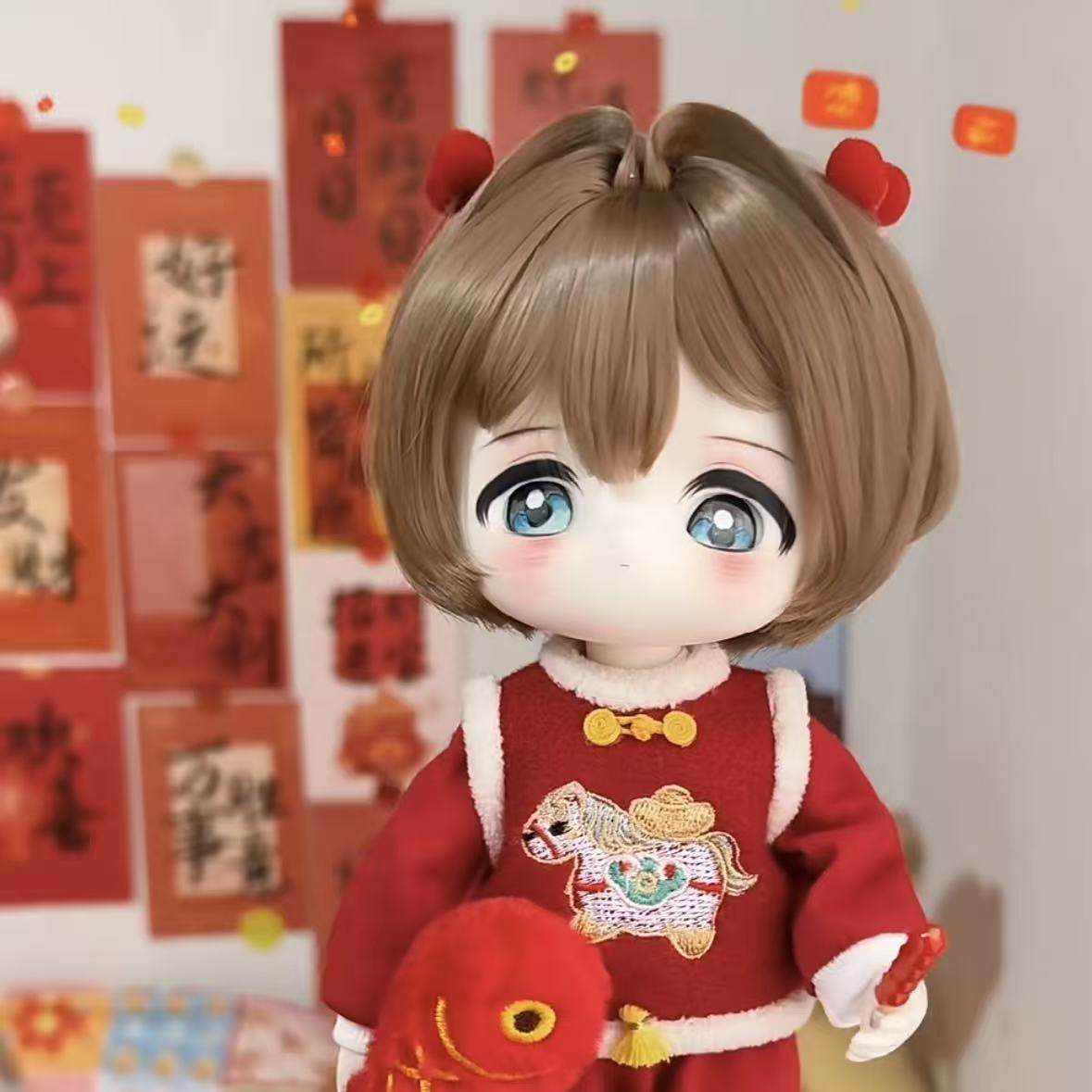 (仅娃衣)Zsiga可动人偶1/8娃衣手作嘎子“拜年服”服套装换装衣服,淘宝优惠券,粉丝福利购,淘宝优惠卷