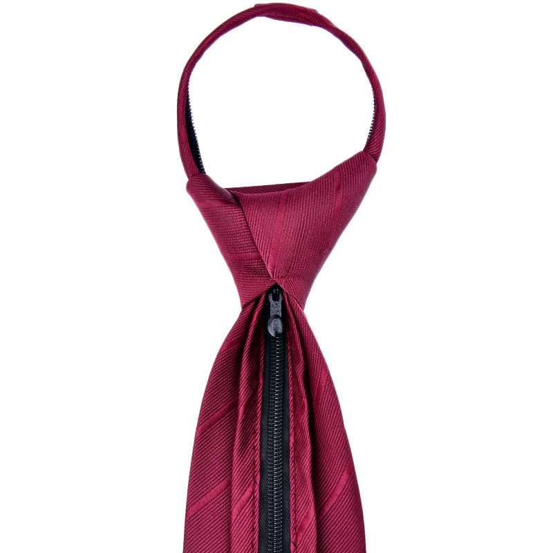 拉链领带红色新郎结婚男士婚礼正装8cm礼服酒红色斜纹易拉得懒人,淘宝优惠券,粉丝福利购,淘宝优惠卷