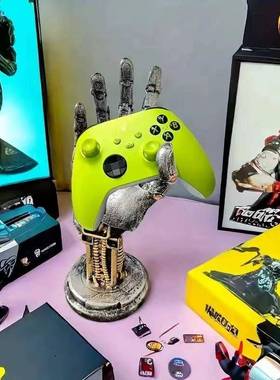 赛博朋克机械手摆件阿修罗游戏手柄支架戒指手串桌面支架拍照背景