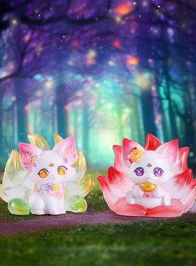 抖音热销国风山海九尾狐第三弹潮玩盲盒摆件女生节日精致礼品