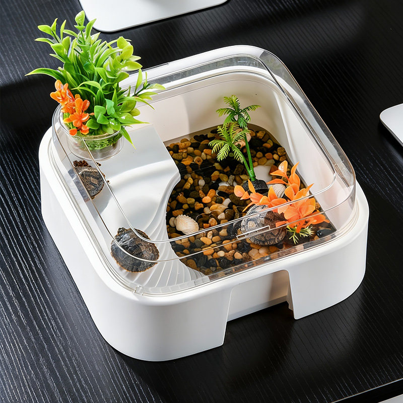 多功能乌龟缸生态造景缸寄居蟹爬宠饲养箱室内桌面宠物鱼缸龟盆,淘宝优惠券,粉丝福利购,淘宝优惠卷