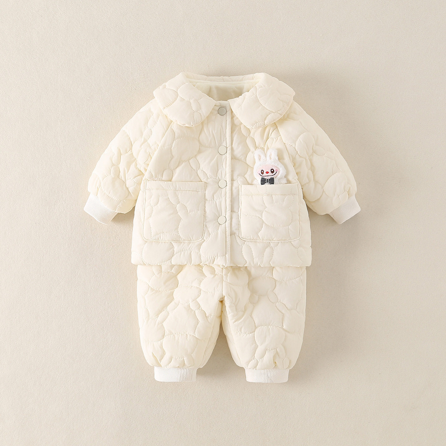 宝宝睡袄男女孩加绒加厚秋冬超厚睡衣儿童保暖家居服套装可爱棉袄,淘宝优惠券,粉丝福利购,淘宝优惠卷