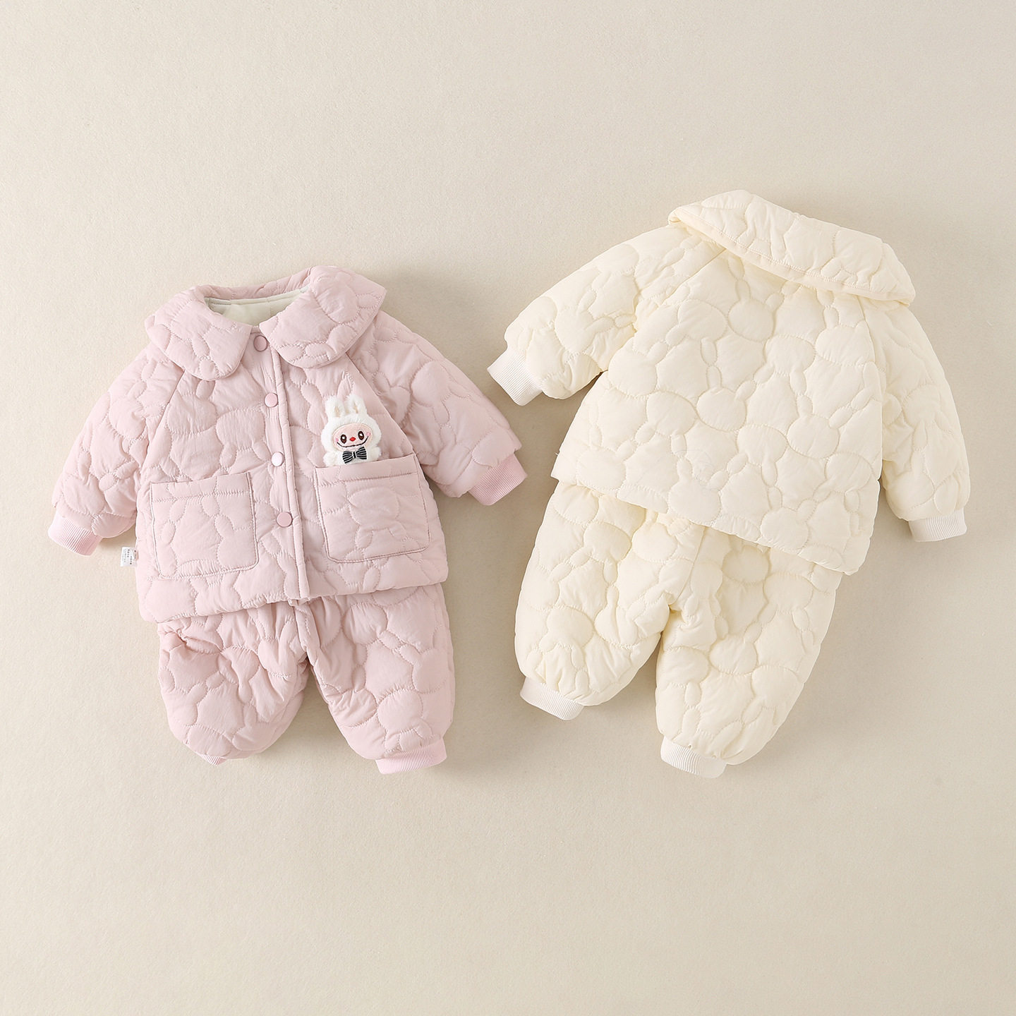 宝宝睡袄男女孩加绒加厚秋冬超厚睡衣儿童保暖家居服套装可爱棉袄,淘宝优惠券,粉丝福利购,淘宝优惠卷