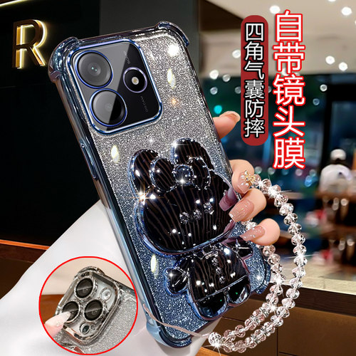 新款红米note14手机壳镜头全包RedmiNOTE14防摔四角气囊noto14pro网红可爱n0te14pr0+带镜支架nete14闪粉软壳 - 图3