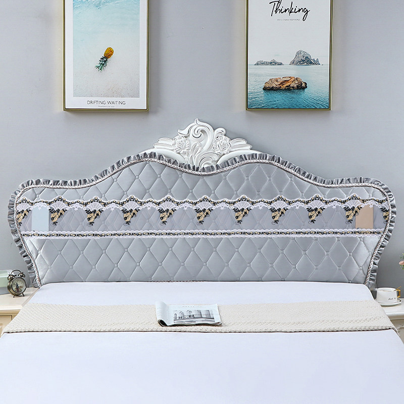 定做床头罩欧式韩式夹棉简约加厚弹力布异形新款防尘罩全包半包,淘宝优惠券,粉丝福利购,淘宝优惠卷