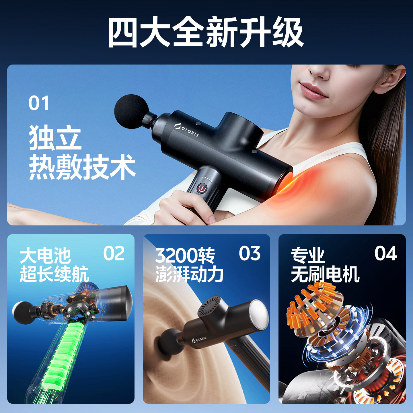 凯伦诗高端筋膜枪专业赛事深层肌肉按摩器放松冲击颈膜健身按摩枪,淘宝优惠券,粉丝福利购,淘宝优惠卷