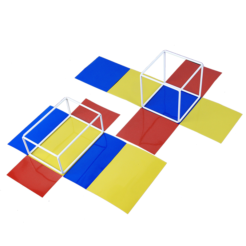 五年级正方体长方体数学教具棱长与表面积磁性立体几何形体展开可拆卸正方体和长方体教具小学生用框架模型-图3