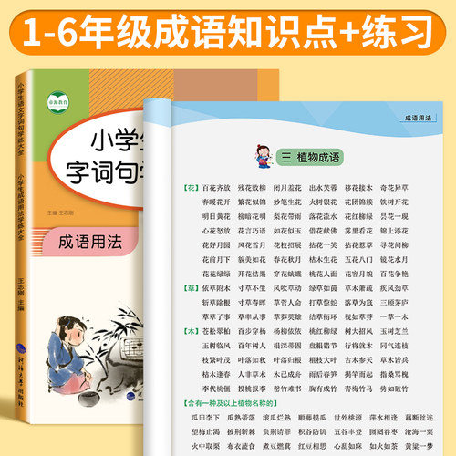 成语积累大全训练一二三四五六年级小学生四字成语专项强化训练aabb式词语成语练习题 - 图3