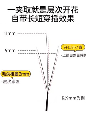 小绒花三叶草0.05睫毛嫁接超软毛V型美睫师种假睫毛W型美睫店