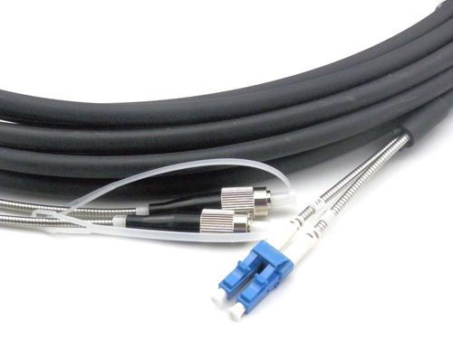 10/50/70/100/150/200/300米基站野战拉远光纤跳线双芯四芯LC/FC室外尾纤连接BBU-RRU单模多模LC-LC应急铠装 - 图1