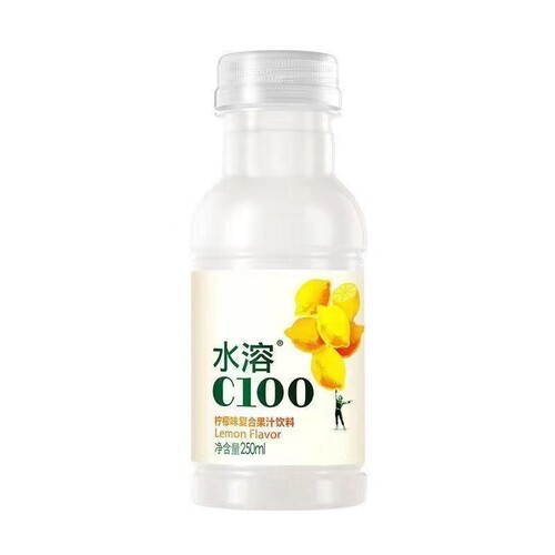 水溶C100柠檬味复合果汁饮料维C250ml6/8瓶小瓶装VC西柚柠檬汁 - 图3