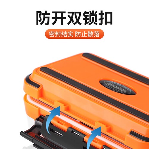 钓鱼配件收纳盒工具渔具专用配件盒鱼钩饵小零件多功能防水路亚盒 - 图2