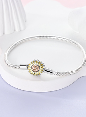 个性潘家风格白铜镀S925银经典款式海星贝壳海龟基础链DIY手链