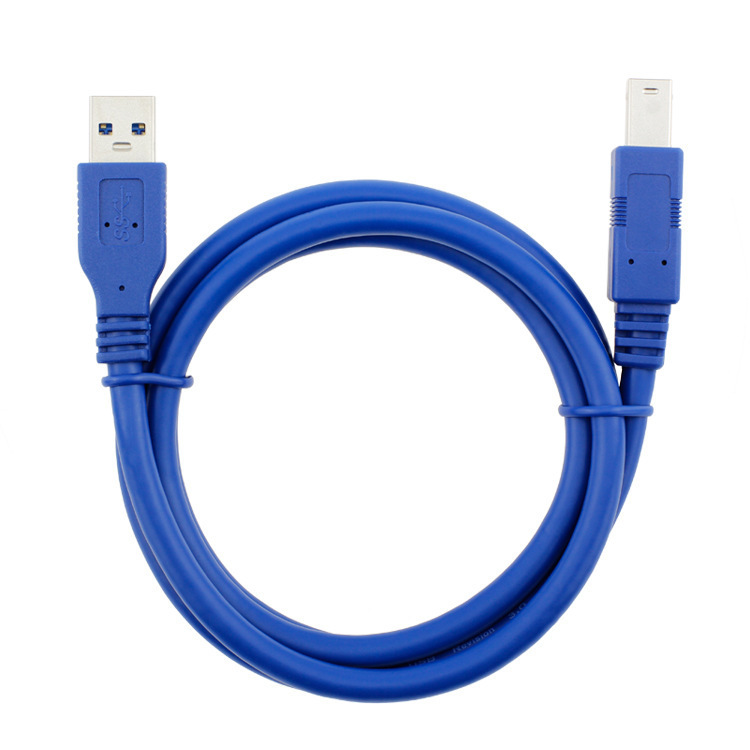 瑞霏 USB3.0方口打印机线方口硬盘盒公对公高速数据连接线1/3/5米