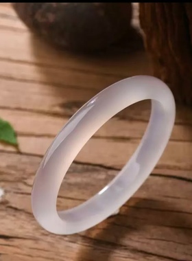 天然冰种玉手镯白月光荔枝冻