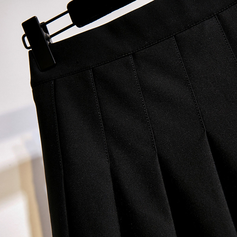 2022年新款超大码防走光高腰百褶裙 秋伊梵半身裙