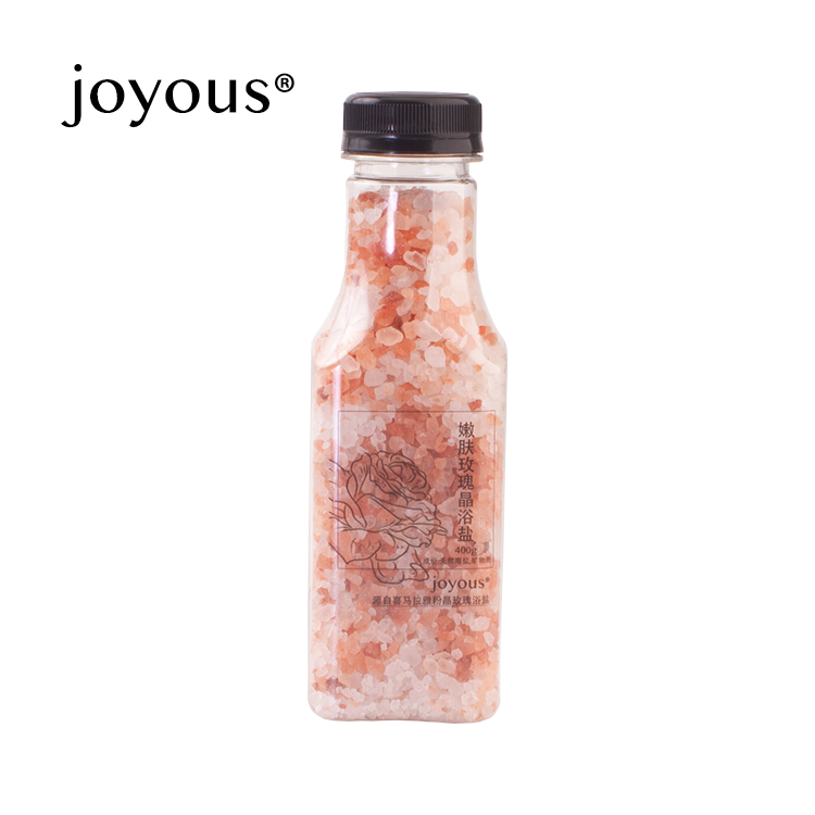 现货 joyous嫩肤玫瑰晶浴盐 喜马拉雅粉晶矿物盐400g新升级大容量 - 图0