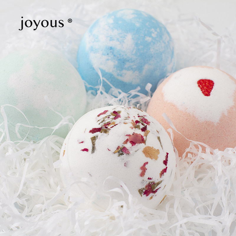 现货joyous小黑方礼盒气泡弹沐浴球 joyous浴盐