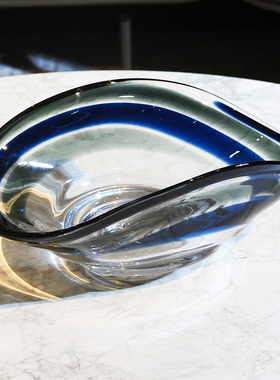 异形玻璃样板间客厅茶几软装饰品