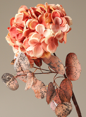 复古秋色绣球花假花客厅