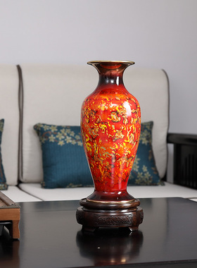 手绘黄铜储物罐摆件大漆工艺