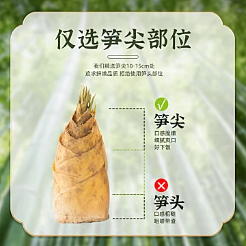 掌中勺！新鲜糯米笋尖248g×2袋[8元优惠券]-寻折猪