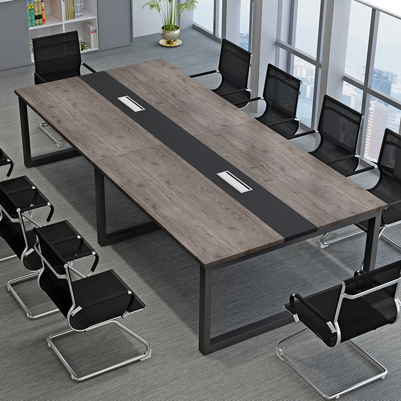 会议桌长桌简约现代办公桌职员洽谈桌椅组合培训桌子长条桌工作台