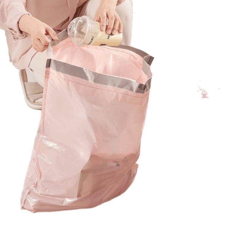 冰莓粉垃圾袋免撕抽绳式家用特厚加厚学生宿舍厨房塑料袋抽拉提,淘宝优惠券,粉丝福利购,淘宝优惠卷