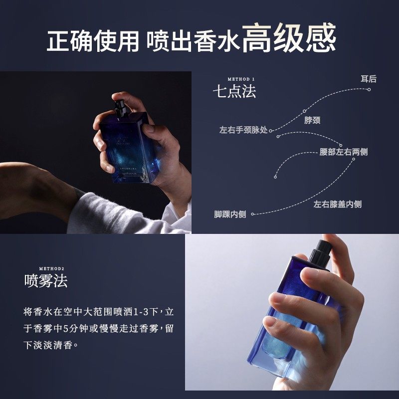 米云凡思云清男士魅力清新经典香水 米云化妆品香水