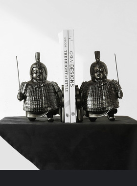 新中式摆件树脂工艺品创意复古兵马俑客厅家居办公室桌面装饰礼物