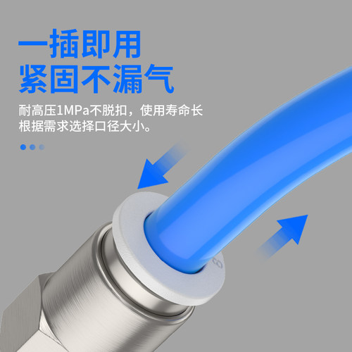 PCF气管快速接头内丝直通快插接头气动元件PCF4-M5/6-01气缸配件 - 图2