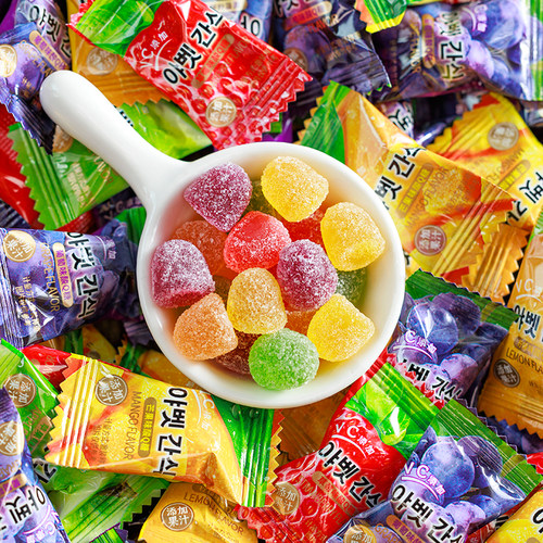 寻脆记维C果汁软糖混合果味橡皮糖酸砂软糖酸Q糖招待糖果喜糖散装 - 图2