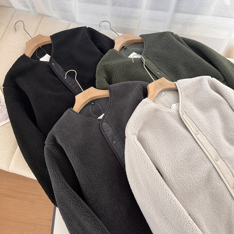 巨保暖仿羊羔绒夹克男女秋冬新款双面摇粒绒开衫抓绒衣防风外套潮,淘宝优惠券,粉丝福利购,淘宝优惠卷