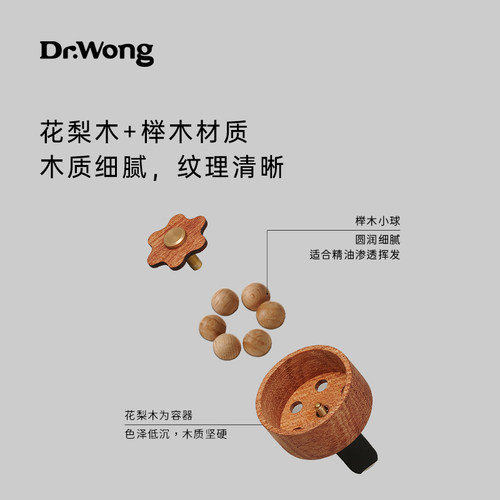 Dr.Wong「燕归来」车载扩香器汽车出风口夹精油香薰扩香香氛摆件 - 图1