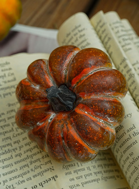 仿真南瓜万圣节泡沫橱窗摆设造景丰收节民宿幼儿园商场摆设造景