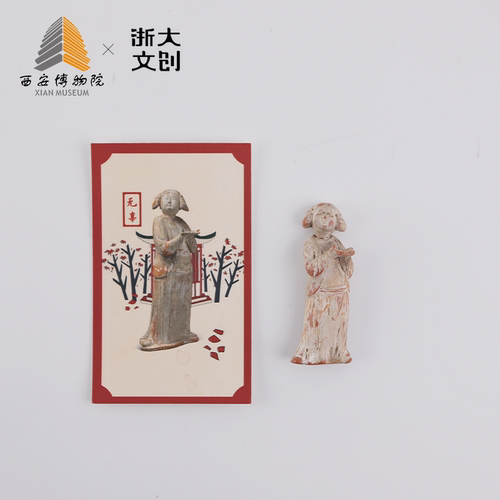 【浙大文创】乐居长安陶俑冰箱贴 - 图0