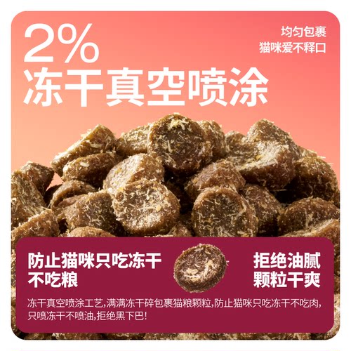 Cator喵彩真鲜肉益生菌无谷鸡肉猫粮成幼猫蛋白通用营养1.5kg - 图2